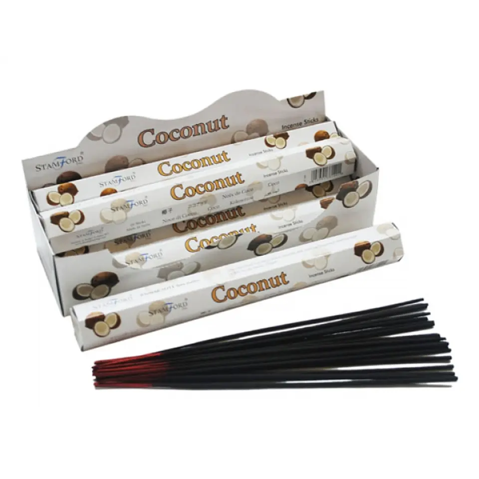 Incenso Premium Stamford em Caixa Hexagonal – Coco 1