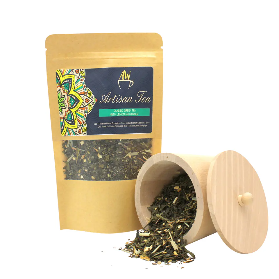 Blend Tisana Eco Classic Green Tea c/ Limão & Gengibre 50g 1