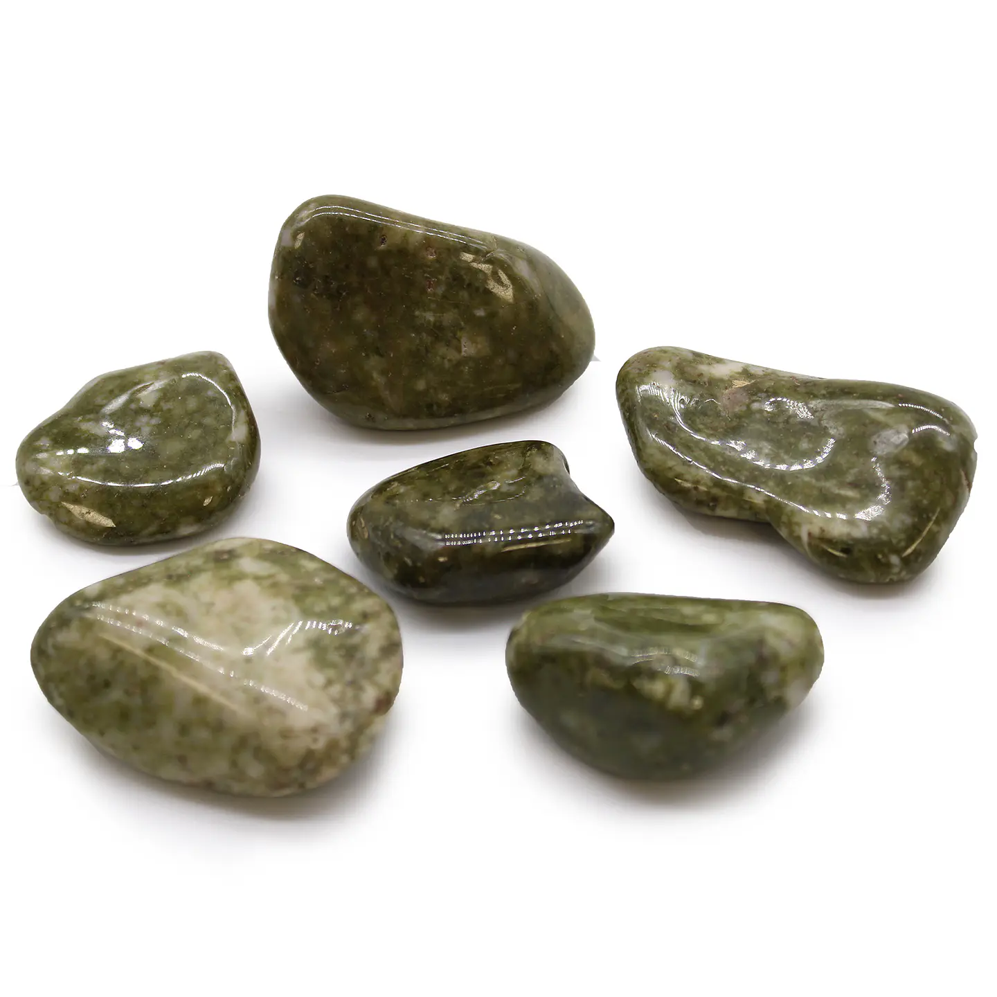 Pedra Rolada Grande - Epidoto Floco de Neve (3-4cm) 1