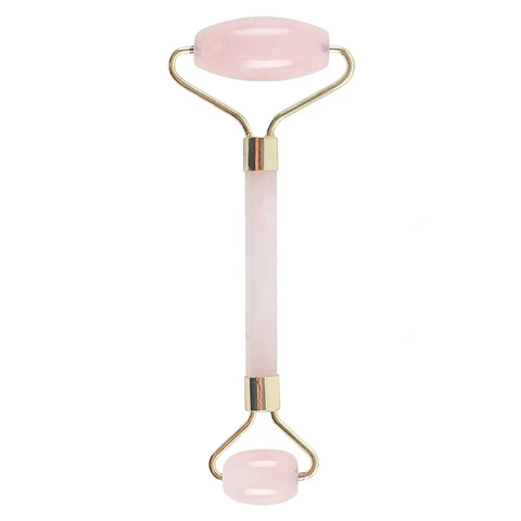 Massajador Facial de Gemas Roll-One - Quartzo-Rosa