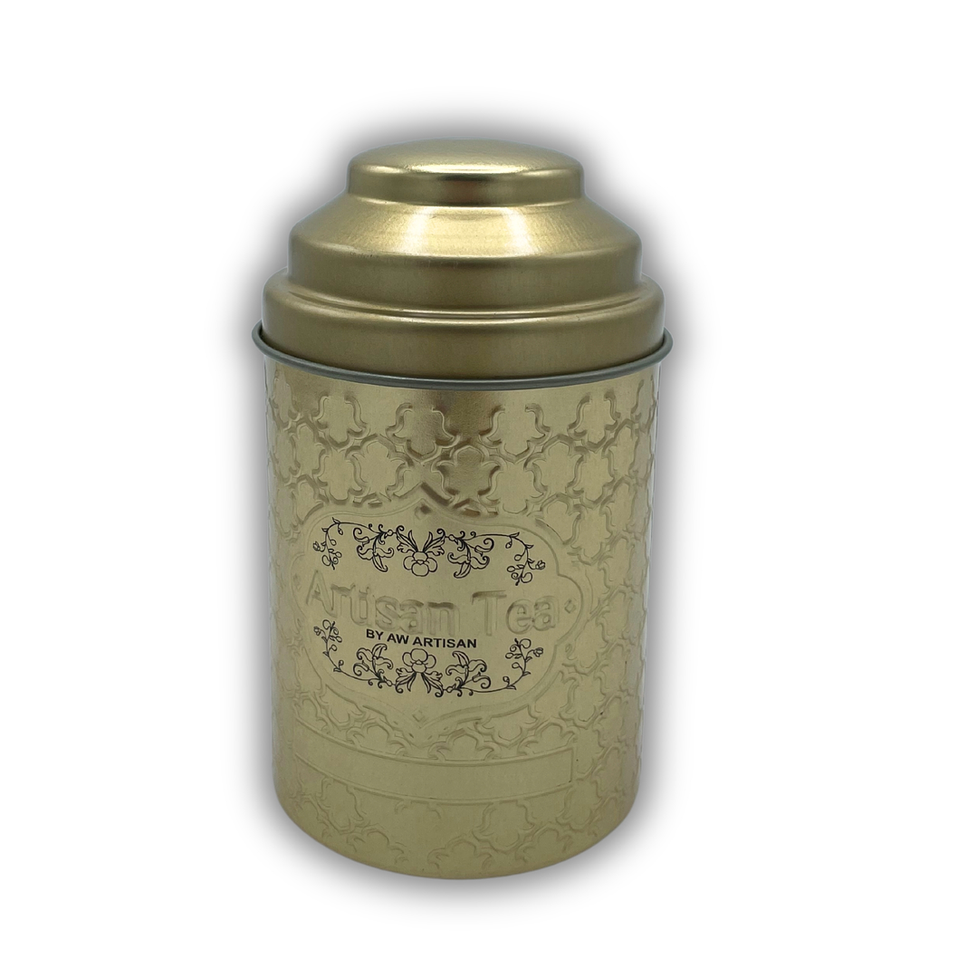 Lata para Chá com Tampa em Forma de Cúpula 6,6x11,5cm 1