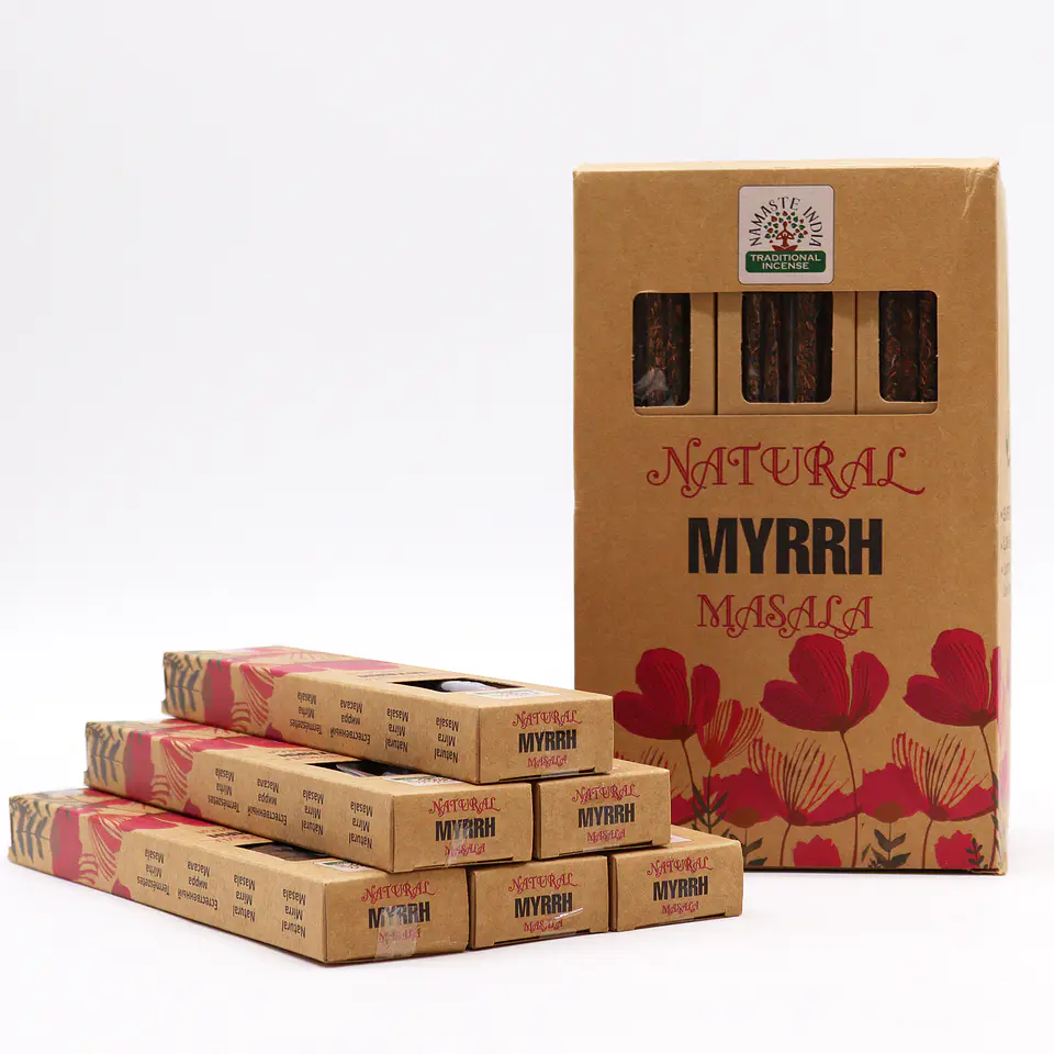 Incenso Botânico Natural Masala - Mirra 3