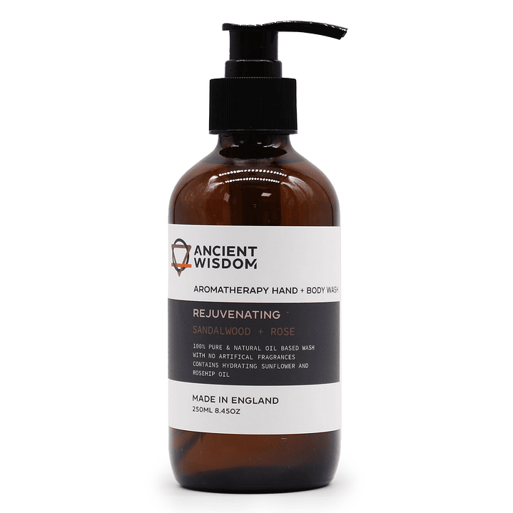 Gel de Banho para Mãos e Corpo - Sândalo & Rosa 250ml 1