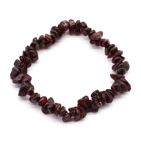 Pulseira de Gemas - Granada de Sangue