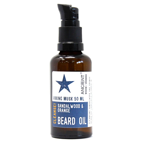 Óleo Natural Para a Barba - Viking Musk - Limpeza 50ml