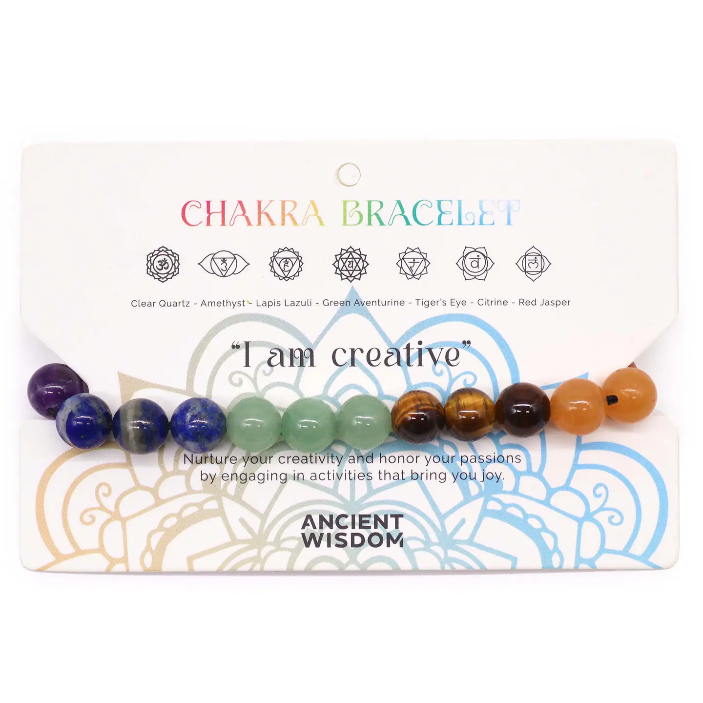 Pulseira de Pedras Naturais dos Chakras - 21 Pedras 1