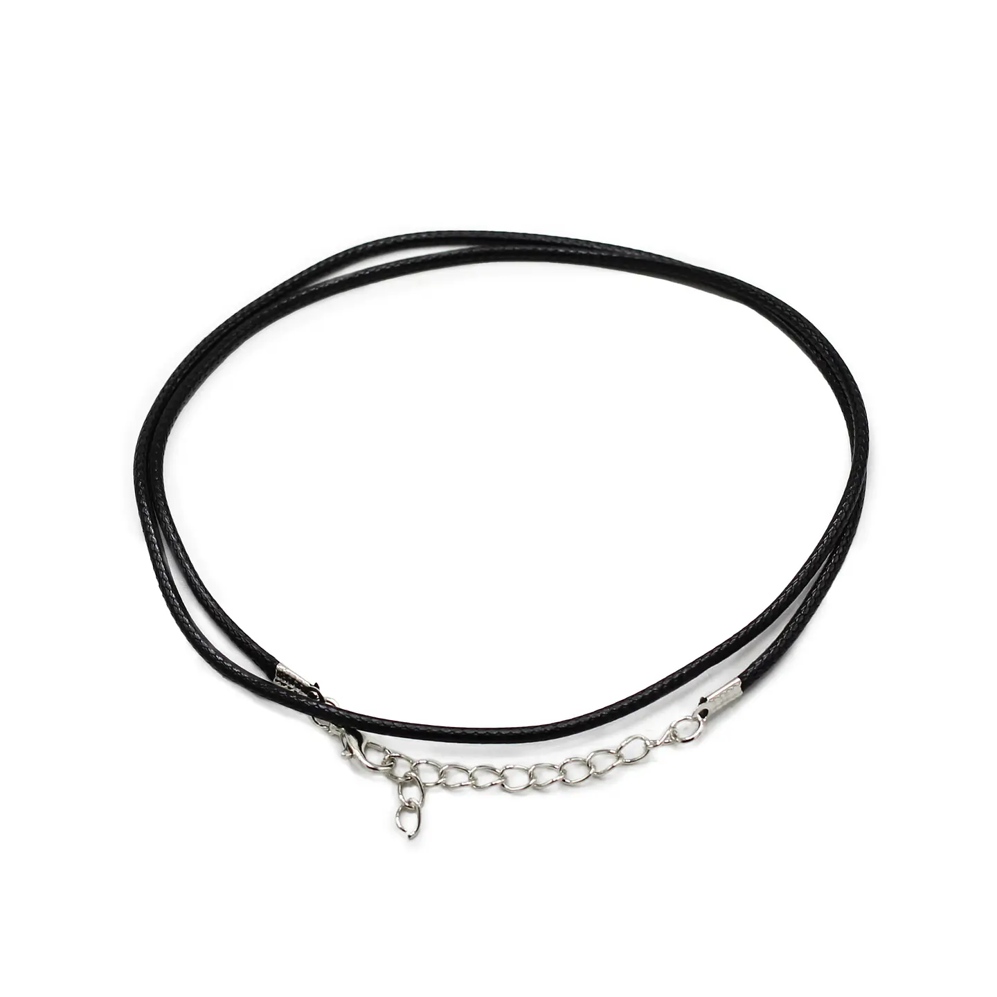 Cordões de Algodão Encerados - 2mm x 55cm - Preto 1