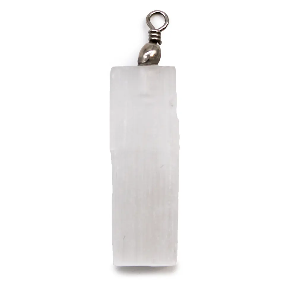 Pingente Natural de Selenite - 5x1,5cm 1