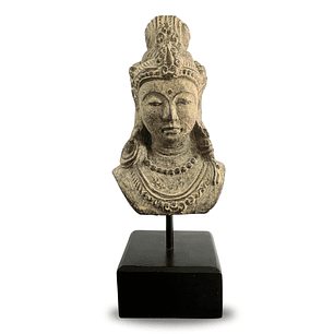 Princesa da Sorte de Java com Suporte - Cinzento Cobre 20x7x7cm