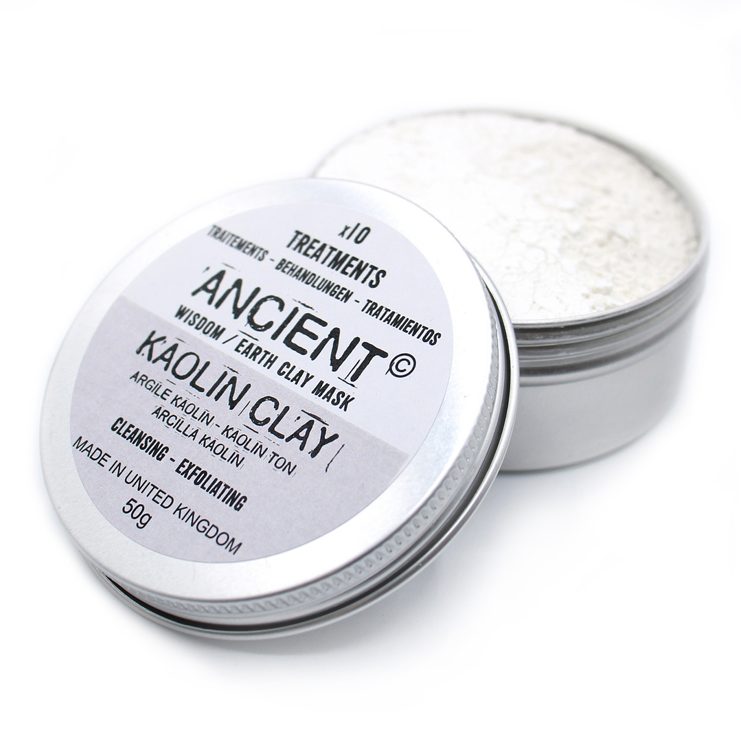 Argila Branca (Kaolin) para Máscara Facial - 50g 1