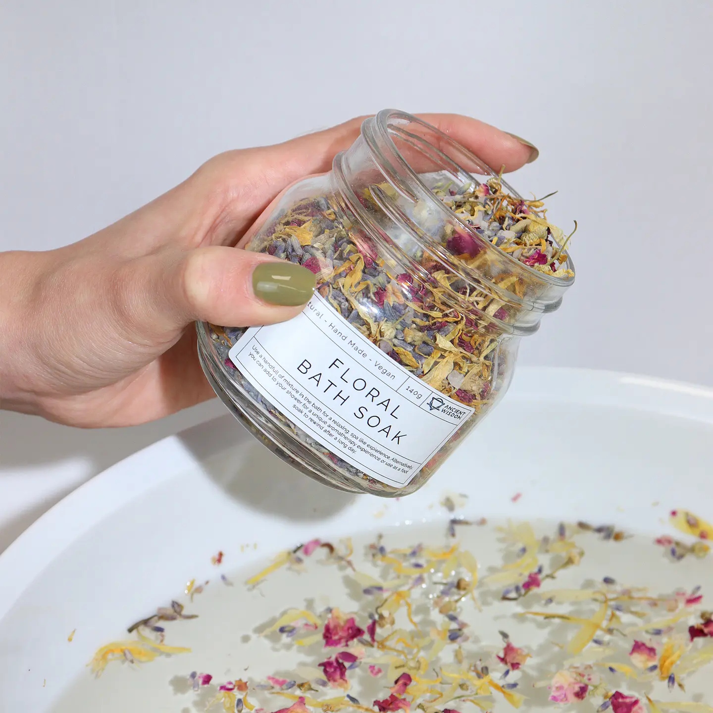 Mistura Botânica Floral Natural c/ Sais para Banho 140g 4