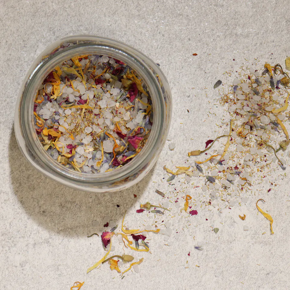Mistura Botânica Floral Natural c/ Sais para Banho 140g 5