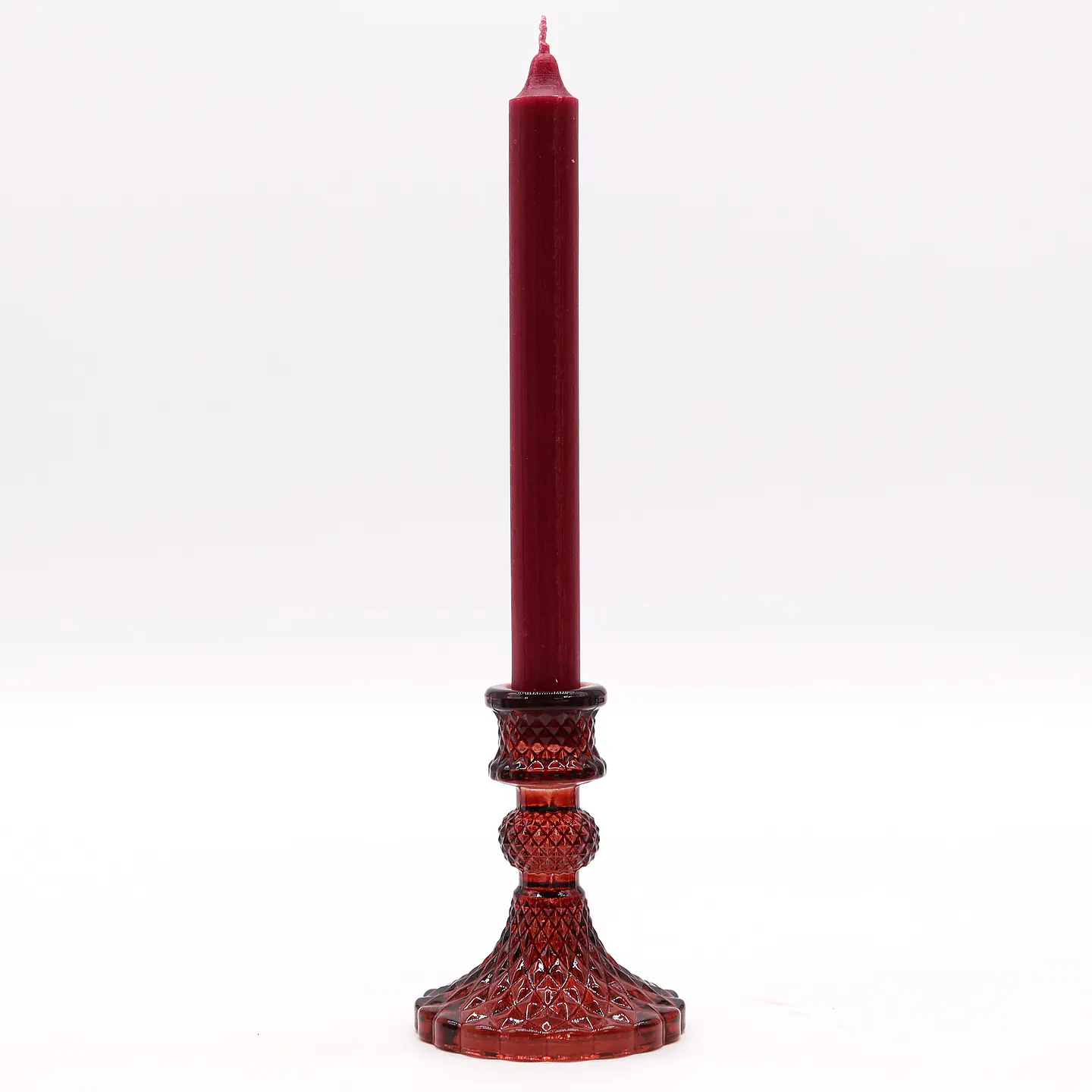 Castiçal Vintage para Mesa de Jantar - Vermelho Vampiro 10x8cm 2