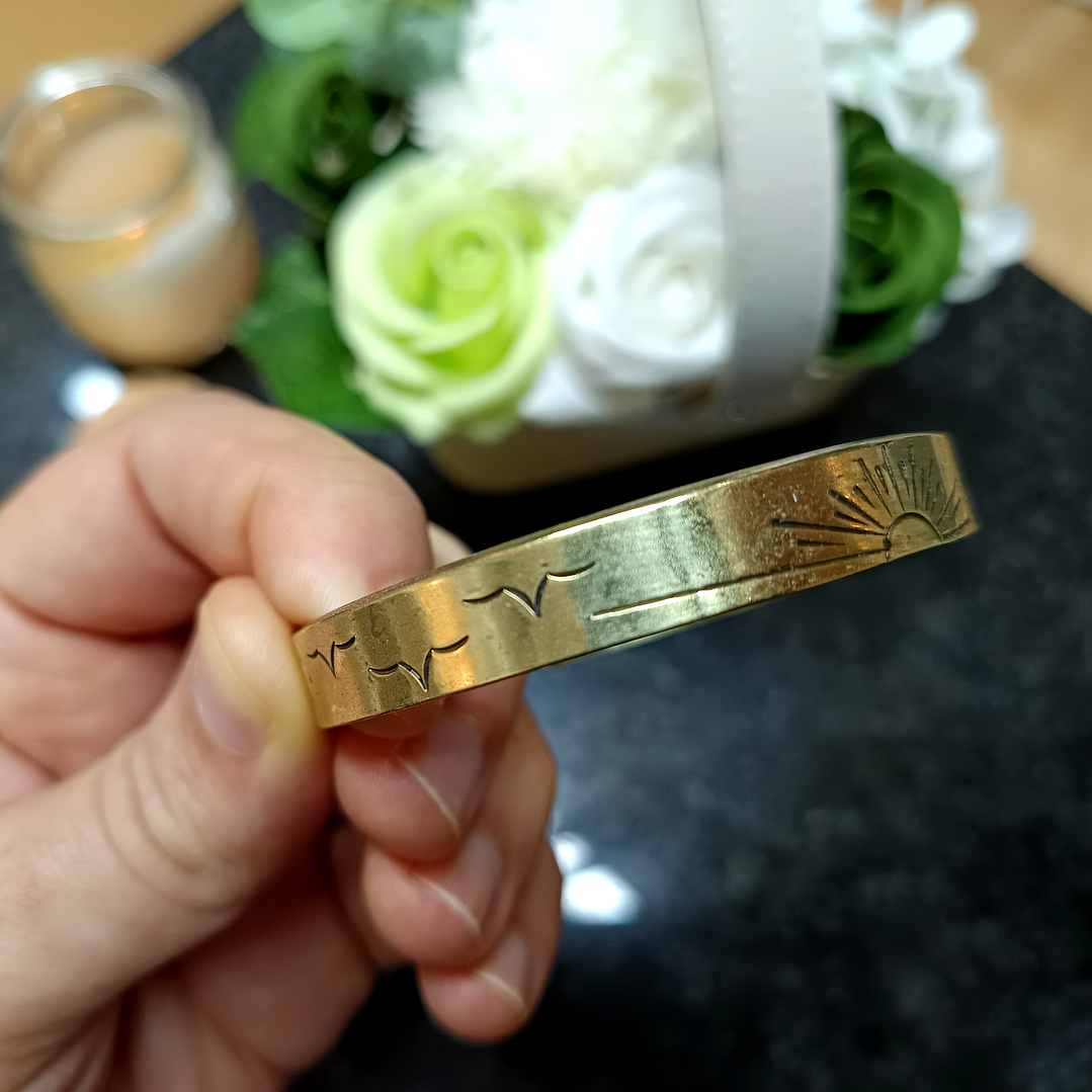 Pulseiras de inspiração em Latão - Pôr-do-Sol, Galáxia, Estrelas, Terra 7