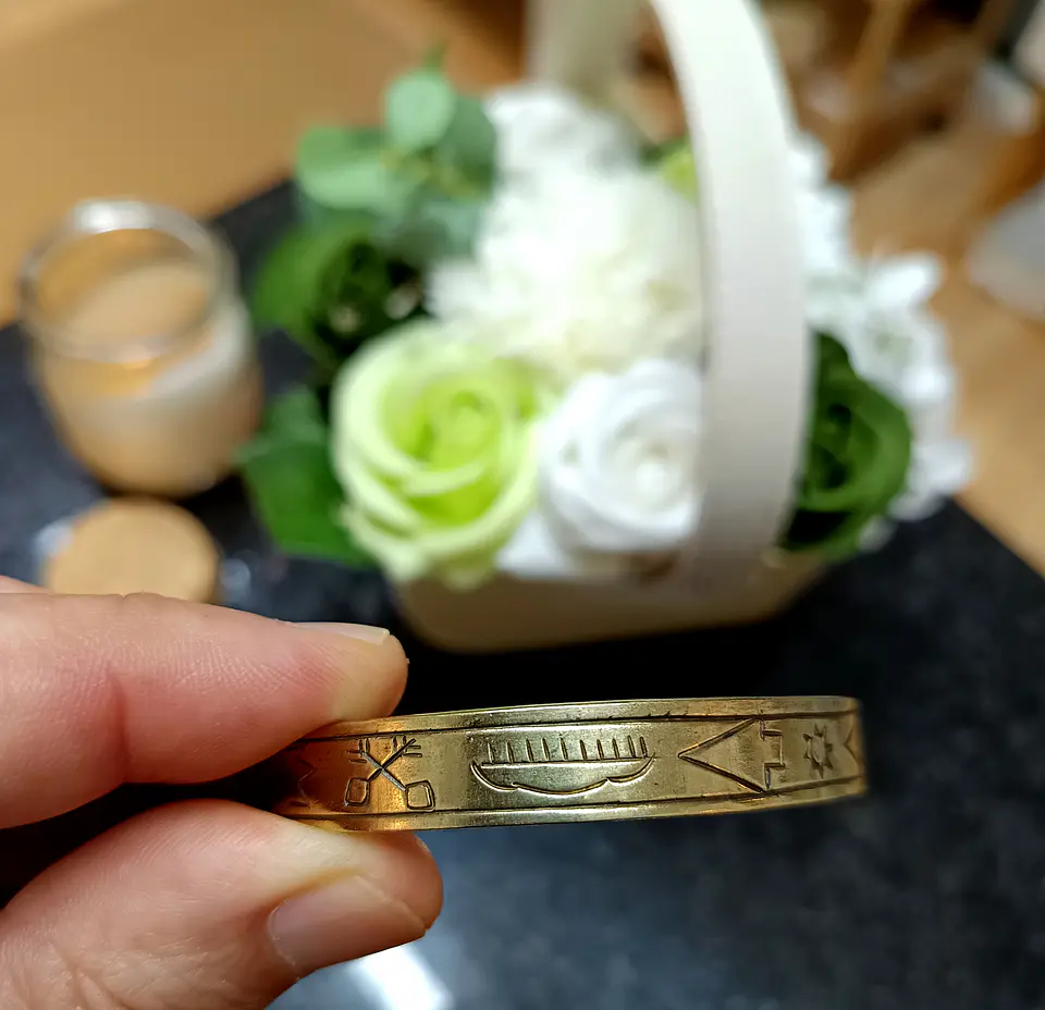 Pulseiras de inspiração em Latão - Pôr-do-Sol, Galáxia, Estrelas, Terra 9