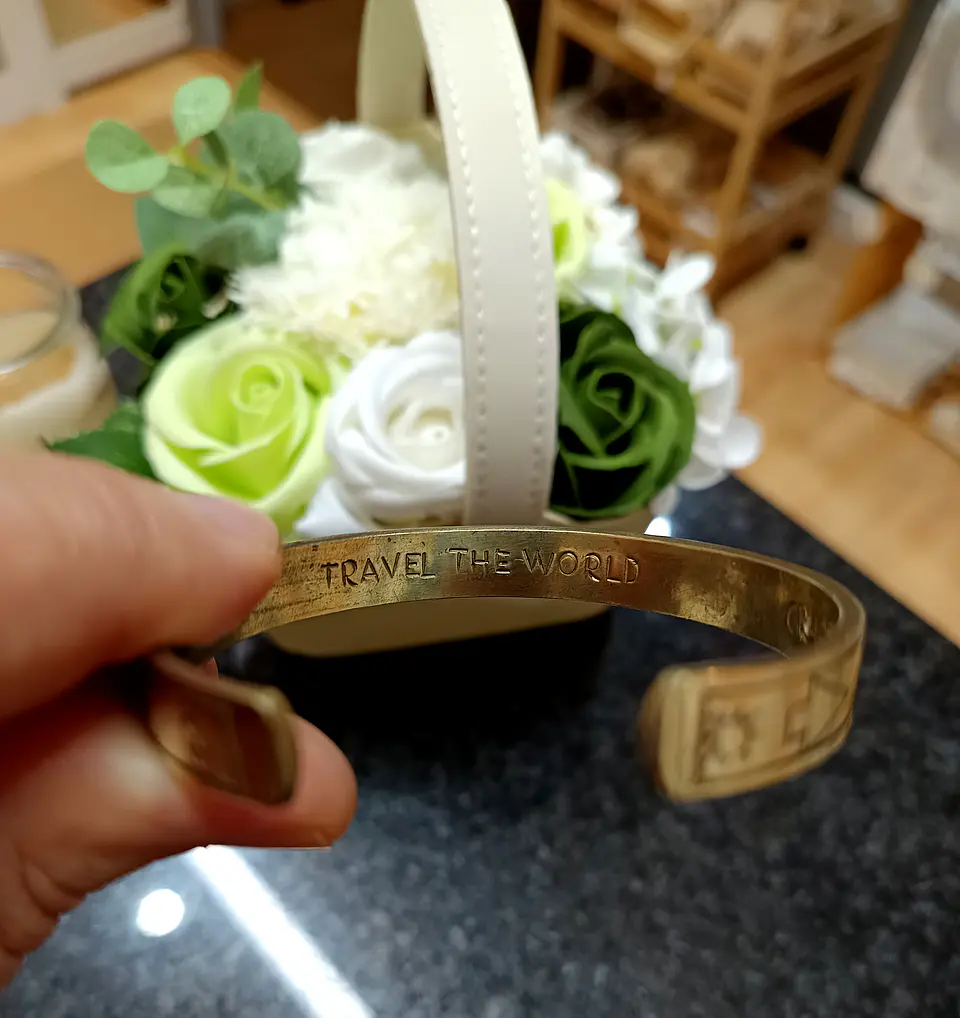 Pulseiras de inspiração em Latão - Pôr-do-Sol, Galáxia, Estrelas, Terra 11