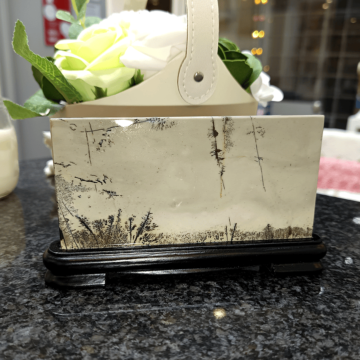 Pedra Gravada Guohua - Paisagem 12x7cm 5