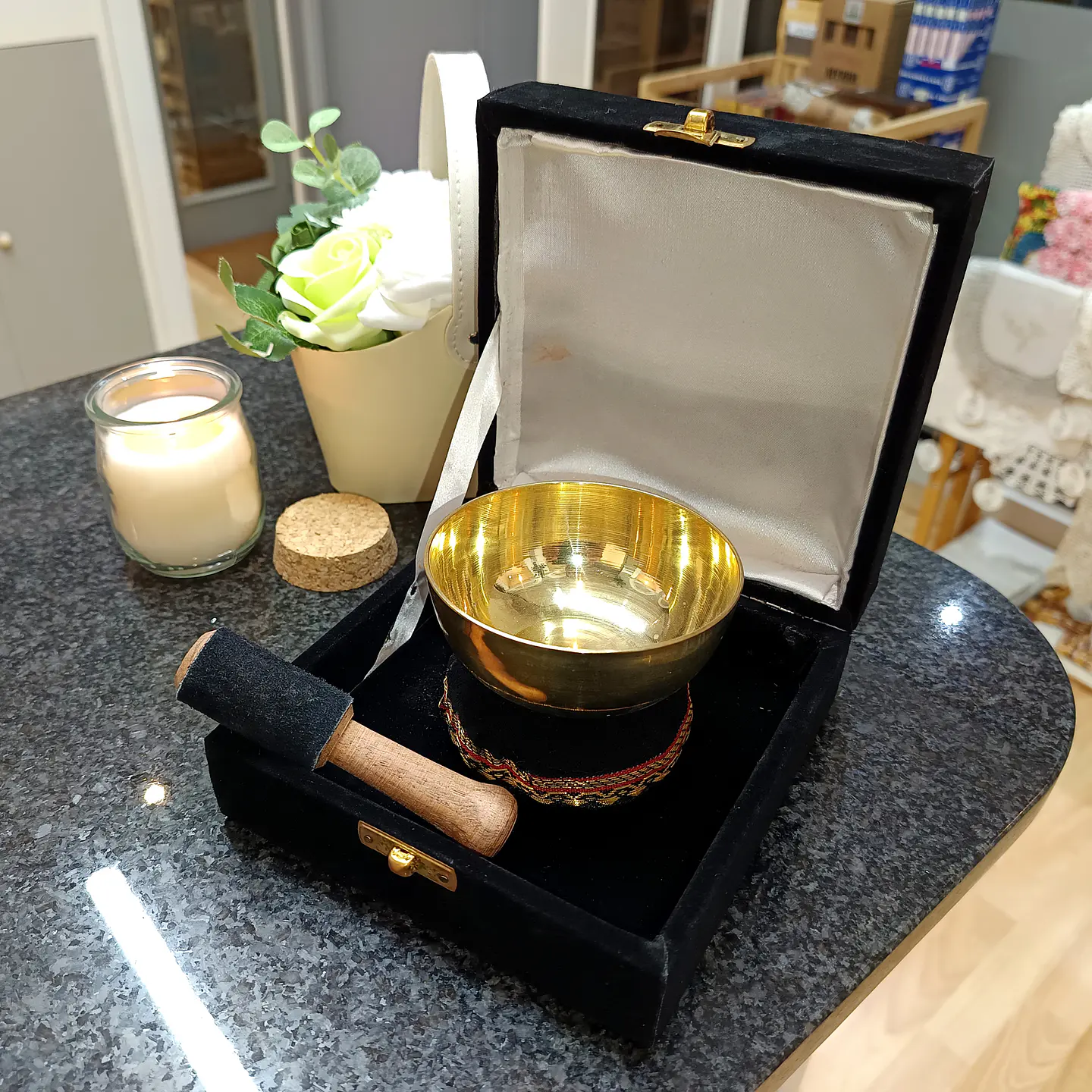 Gift Set Taça Tibetana Pequena 9cm 8