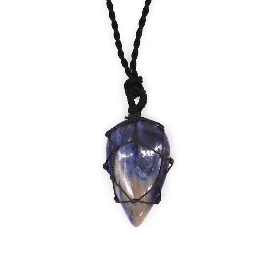 Pingente Gema em Laço - Sodalite 1