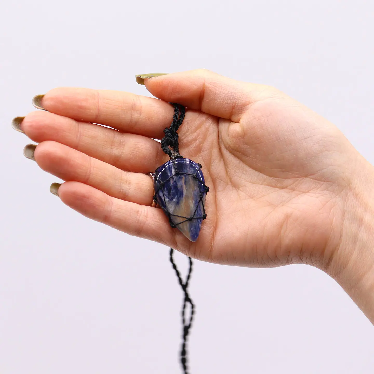 Pingente Gema em Laço - Sodalite 2