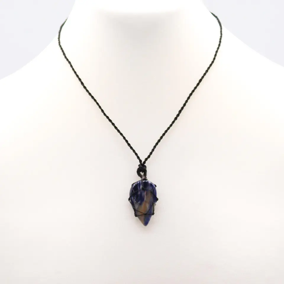 Pingente Gema em Laço - Sodalite 3