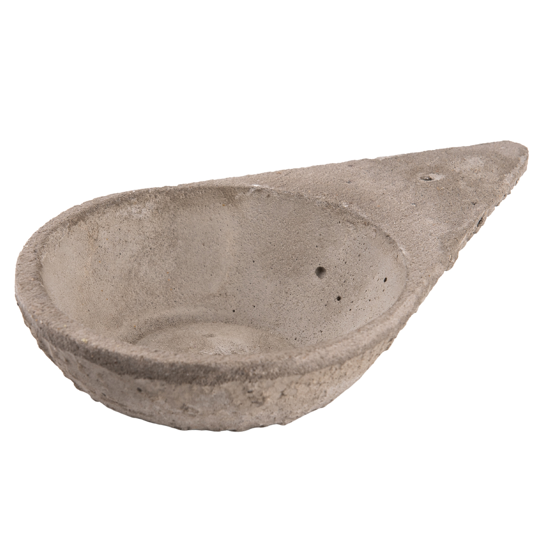 Queimador Rústico em Cimento p/ Tochas, Resinas & Carvão - 14,5x8cm 1