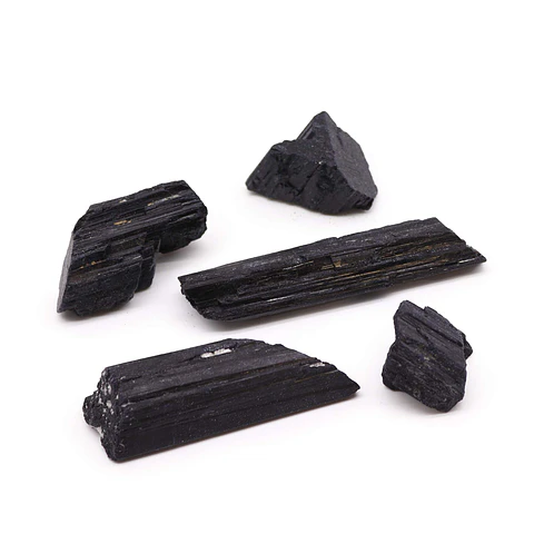 Turmalina Negra Indiana em Bruto 5-10cm