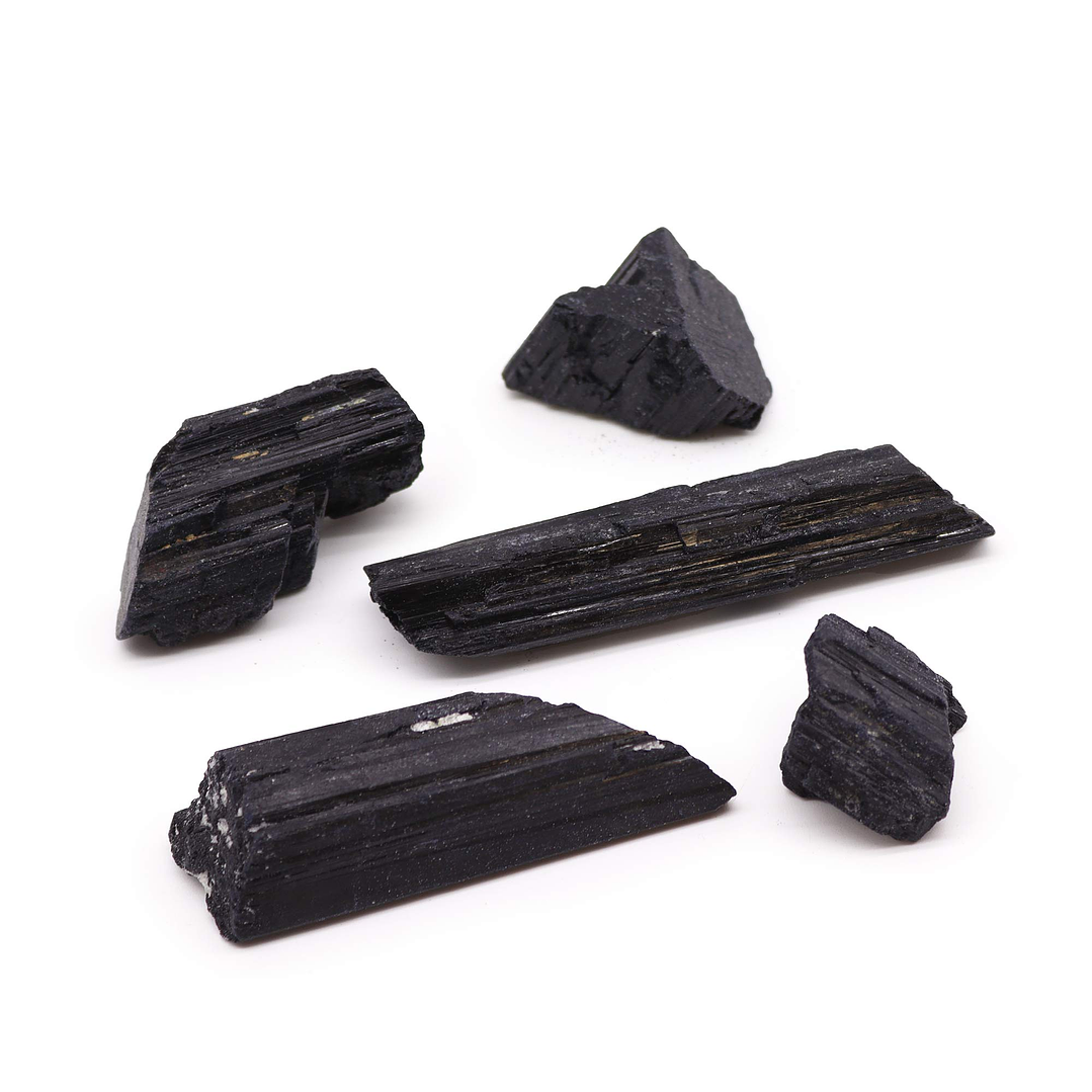 Turmalina Negra Indiana em Bruto 5-10cm 1