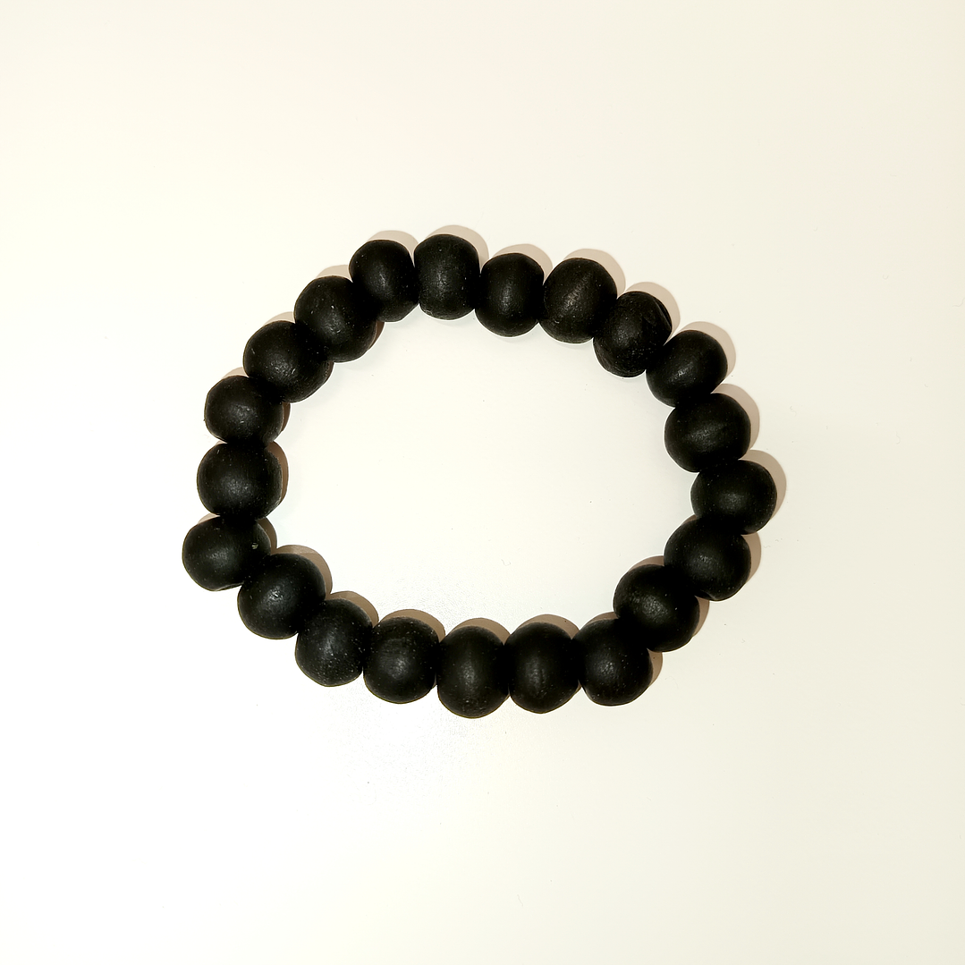 Pulseiras de Contas em Madeira Negra de Coco 2