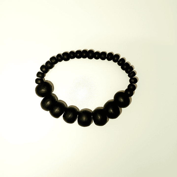 Pulseiras de Contas em Madeira Negra de Coco 3