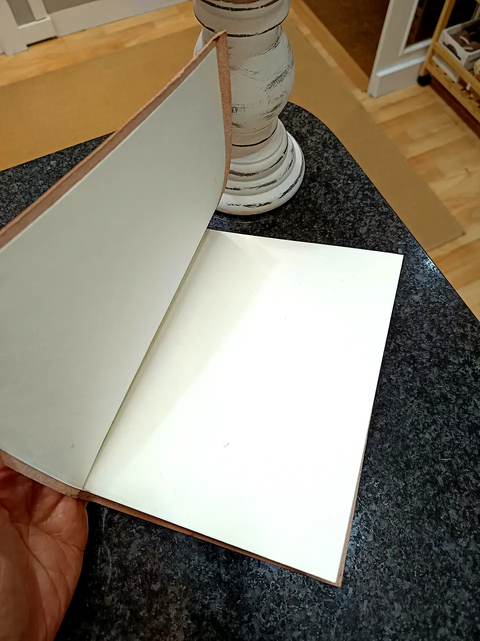 Caderno de Couro Vegetal com Alça - Árvore da Vida 20,5x16x2cm 4