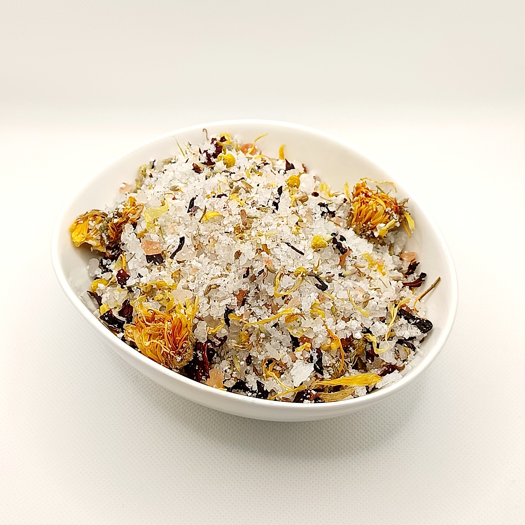 Sais de Banho de Lavanda (c/ Camomila, Hibiscus & Calêndula) - 200gr 1