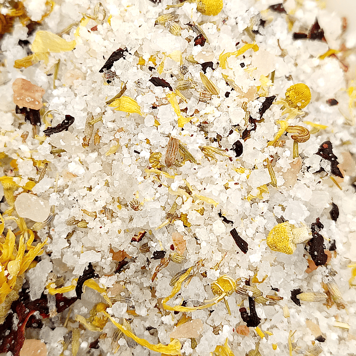 Sais de Banho de Lavanda (c/ Camomila, Hibiscus & Calêndula) - 200gr 5