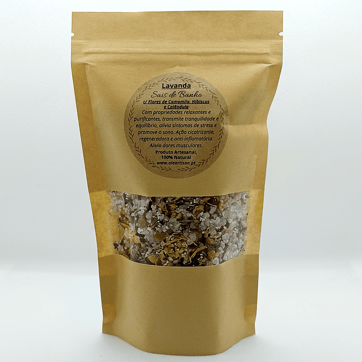 Sais de Banho de Lavanda (c/ Camomila, Hibiscus & Calêndula) - 200gr 6