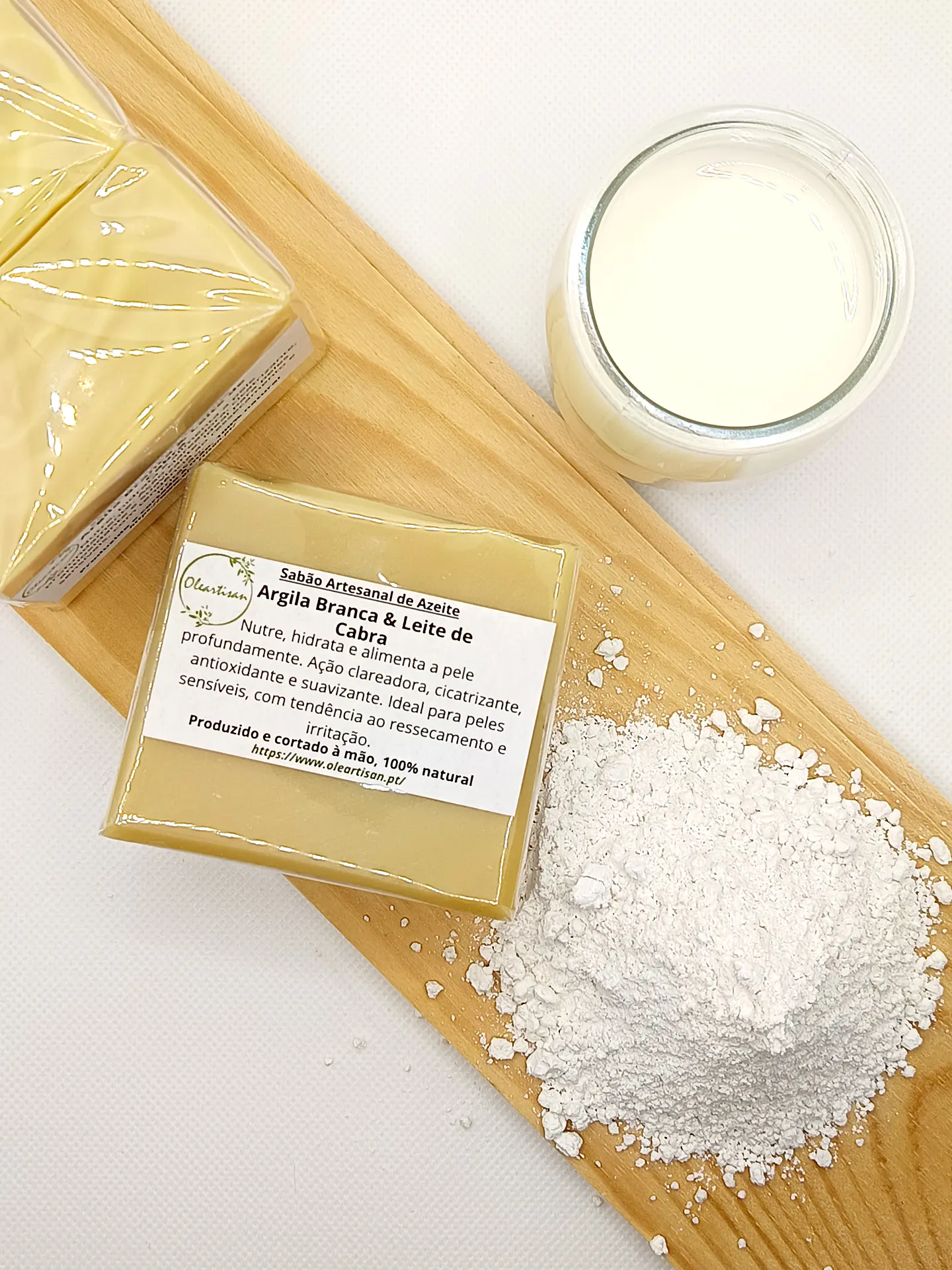 Sabão Artesanal de Argila Branca & Leite de Cabra 3
