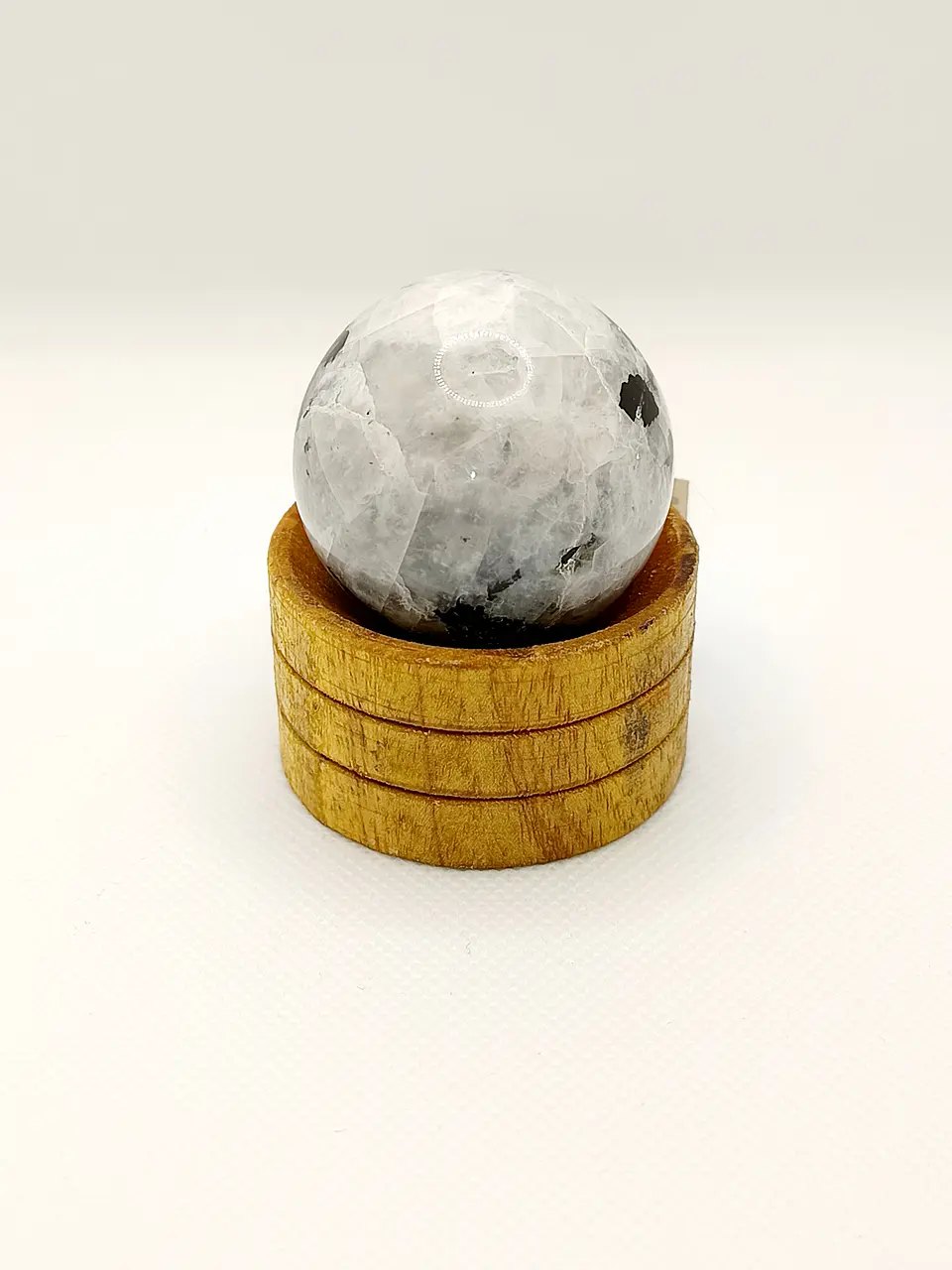 Esfera de Cristal de Pedra Natural c/ Base 40mm - Pedra da Lua Indiana 2
