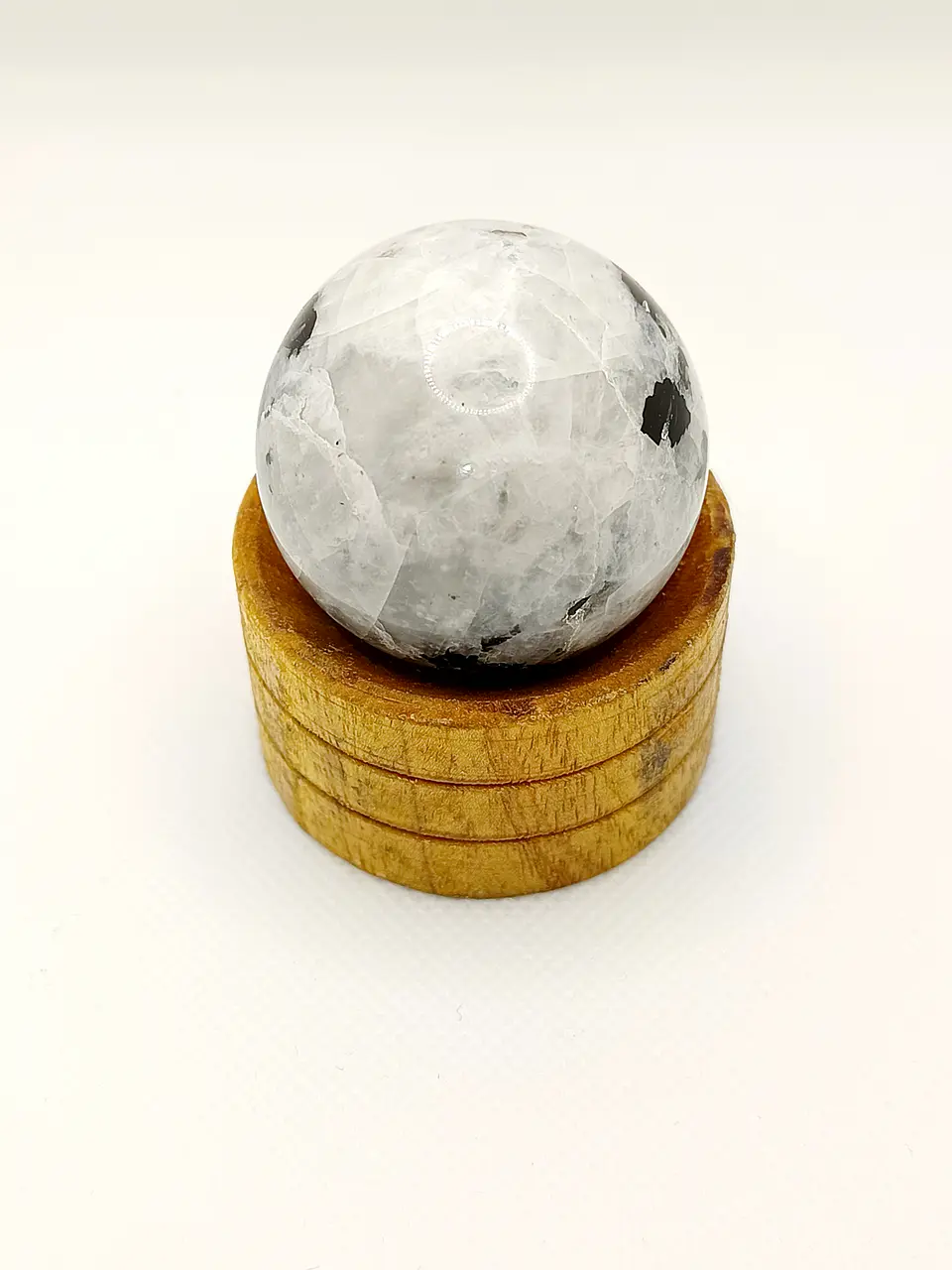 Esfera de Cristal de Pedra Natural c/ Base 40mm - Pedra da Lua Indiana 3