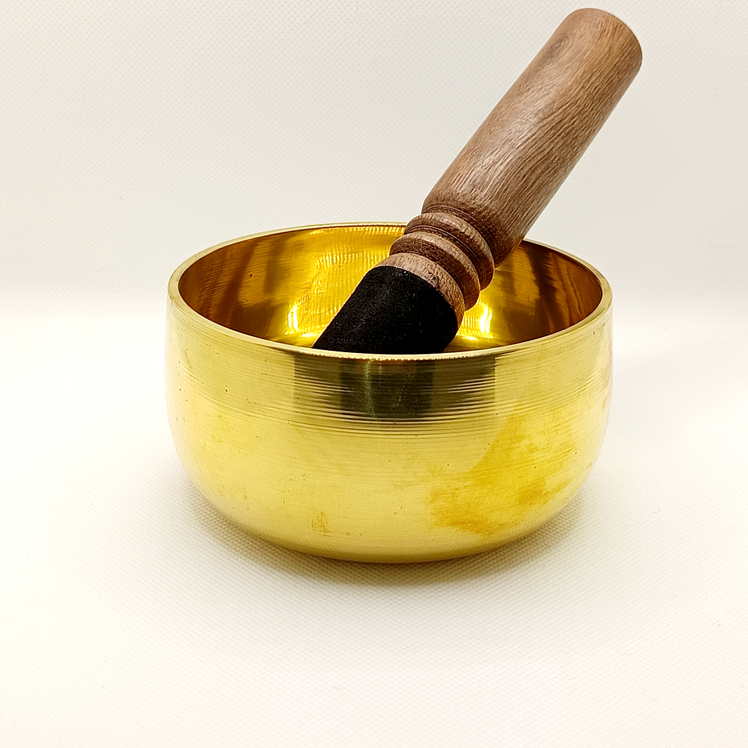Taça Tibetana Média 12cm c/ Bastão de Madeira 4