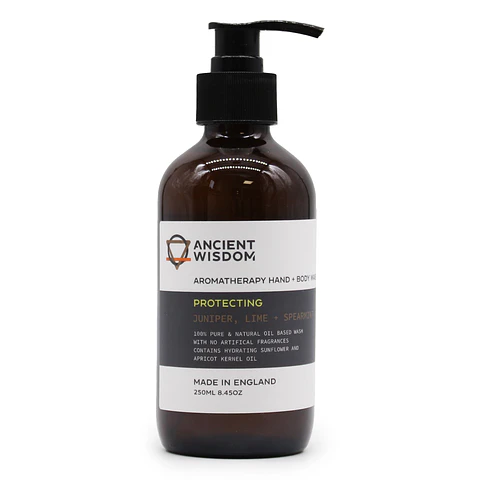 Gel de Banho para Mãos e Corpo - Zimbro, Lima & Hortelã 250ml