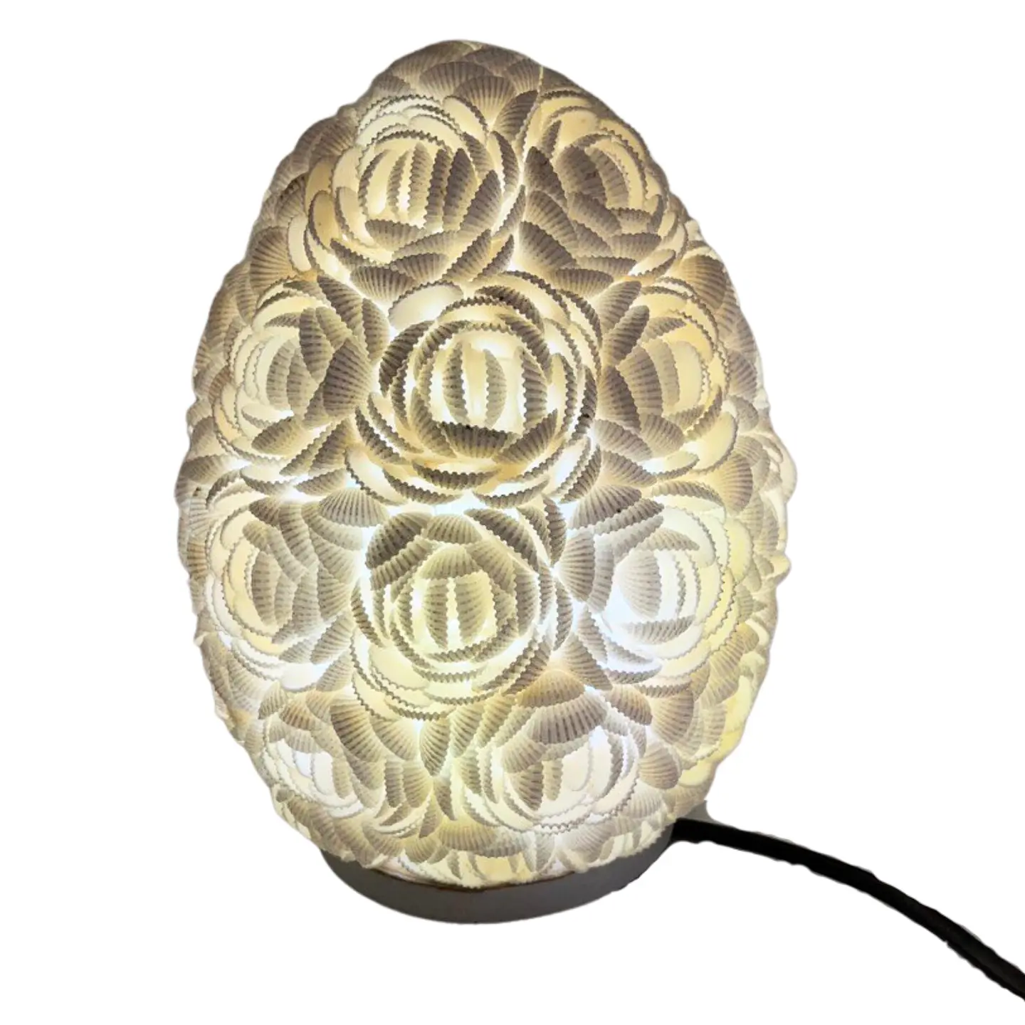 Candeeiro Boho Conchas do Mar - Ovalado 20cm 2