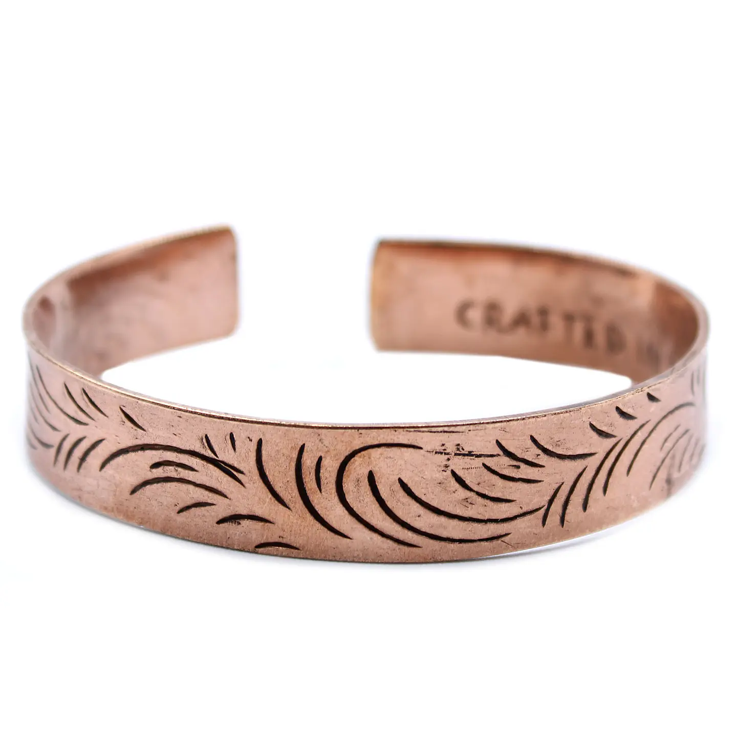 Pulseira de Cobre Tibetana - Redemoinhos Tribais Largos 1