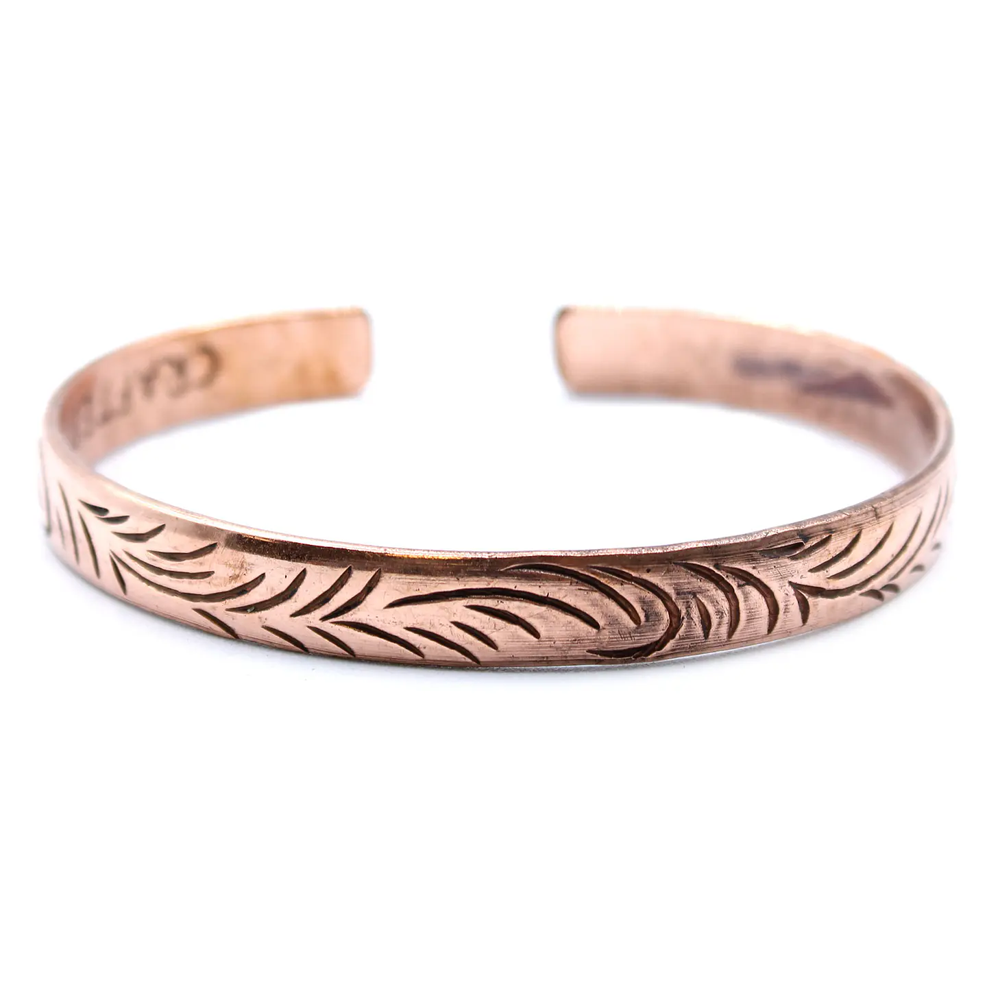 Pulseira de Cobre Tibetana - Redemoinhos Tribais Finos 1
