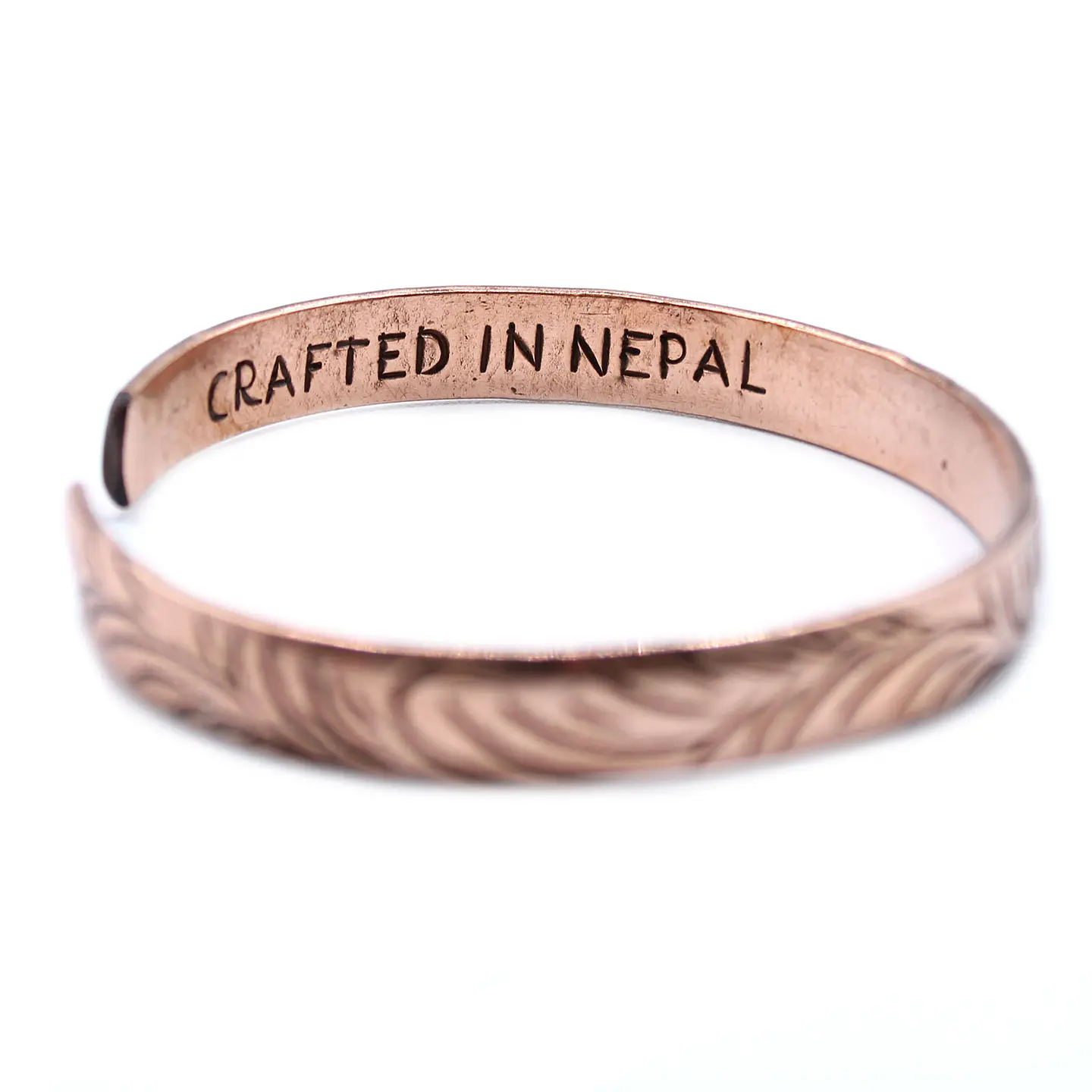 Pulseira de Cobre Tibetana - Redemoinhos Tribais Finos 2
