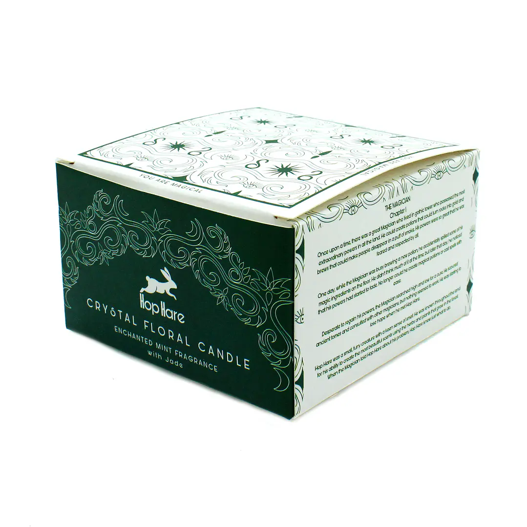 Vela Mágica Floral de Soja c/ Cristais Hop Hare - O Mágico 175gr 5