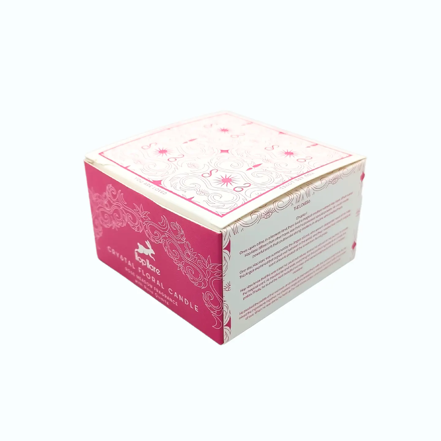Vela Mágica Floral de Soja c/ Cristais Hop Hare - Os Amantes 175gr 5
