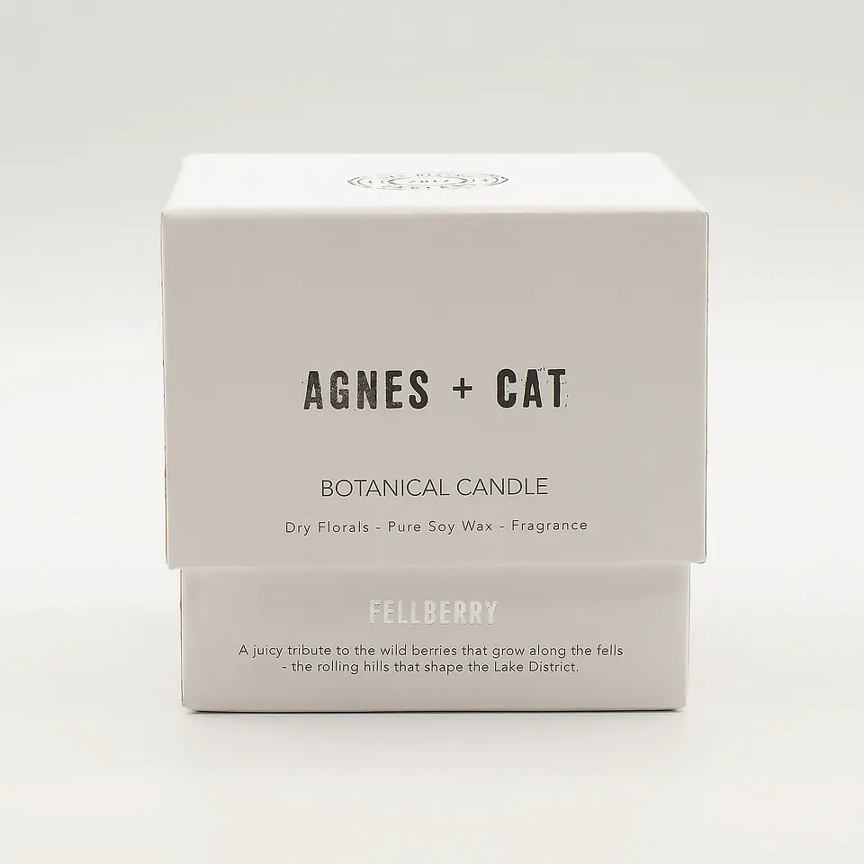 Vela Botânica de Cera de Soja Agnes + Cat - Fellberry 350gr 3