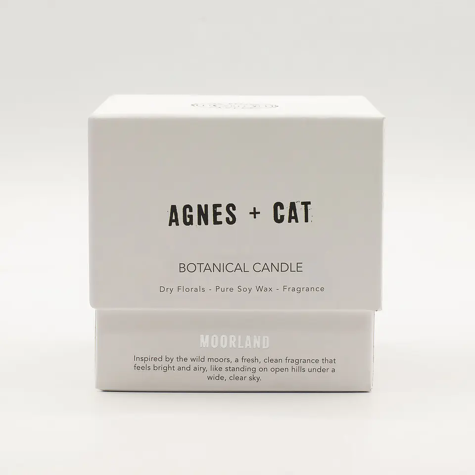 Vela Botânica de Cera de Soja Agnes + Cat - Moorland 350gr 3