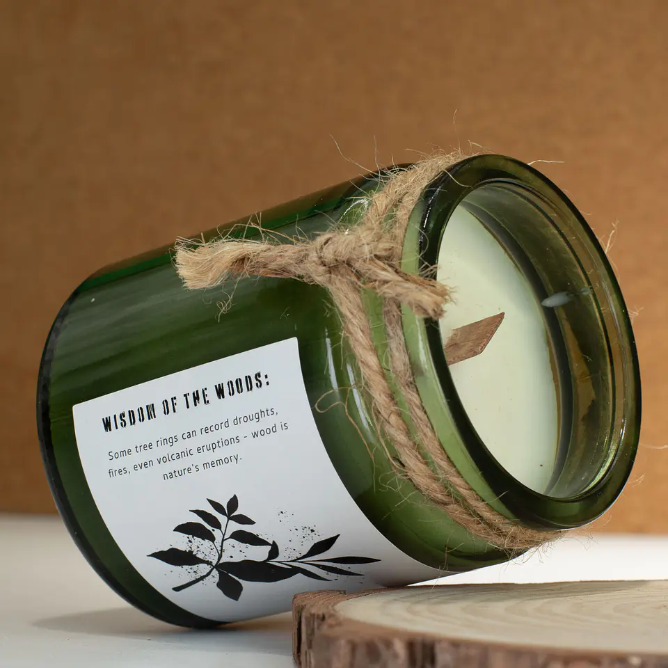 Vela de Soja Greenman c/ Pavio de Madeira - Sálvia & Madeira de Hortelã 160gr 4
