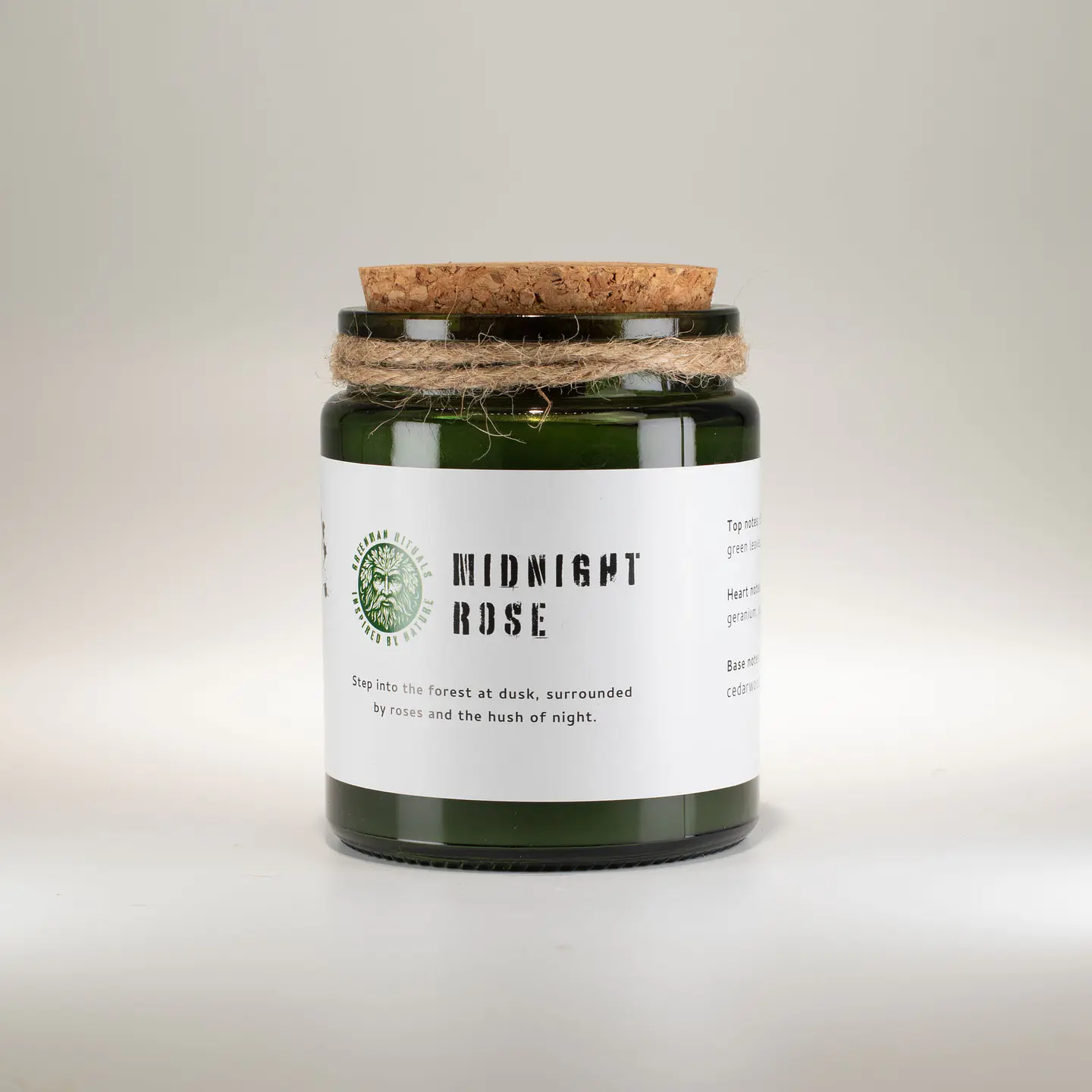 Vela de Soja Greenman c/ Pavio de Madeira - Rosa da Meia-Noite 160gr 3