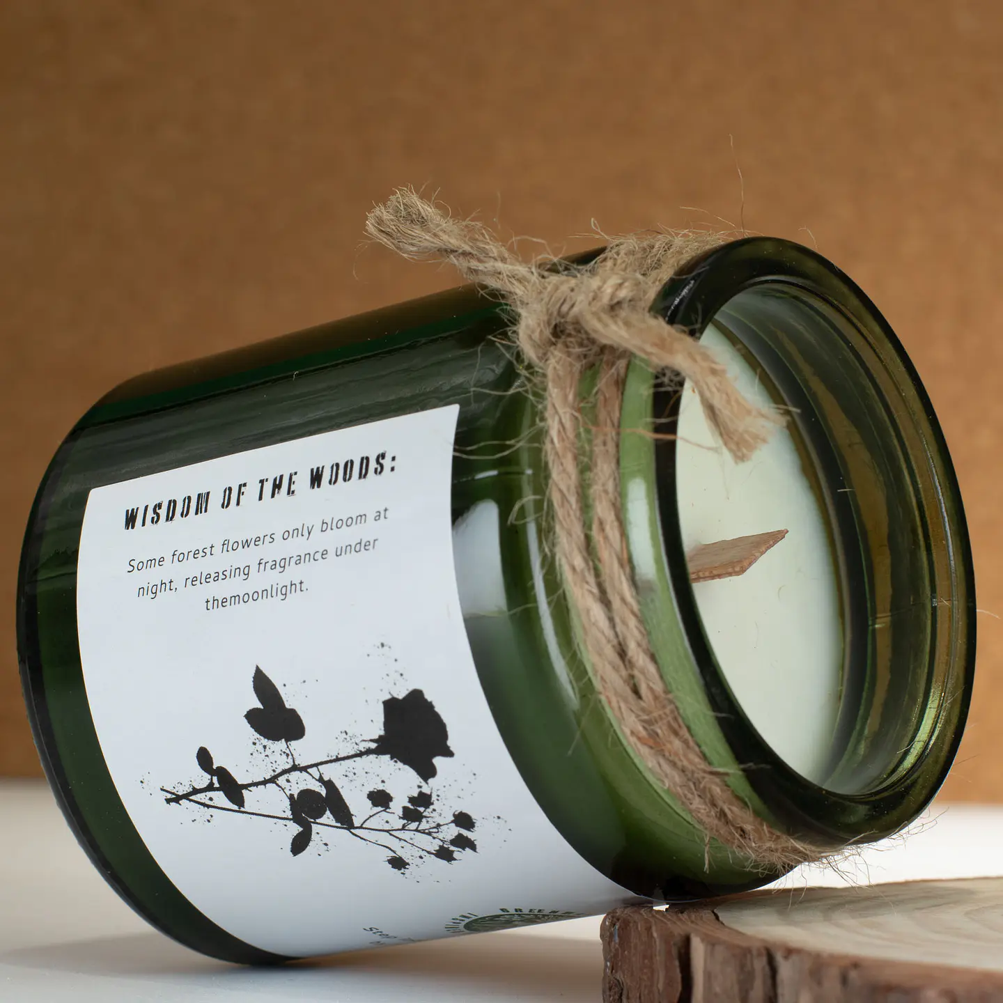 Vela de Soja Greenman c/ Pavio de Madeira - Rosa da Meia-Noite 160gr 4